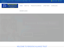 Tablet Screenshot of pensionsalliancetrust.com